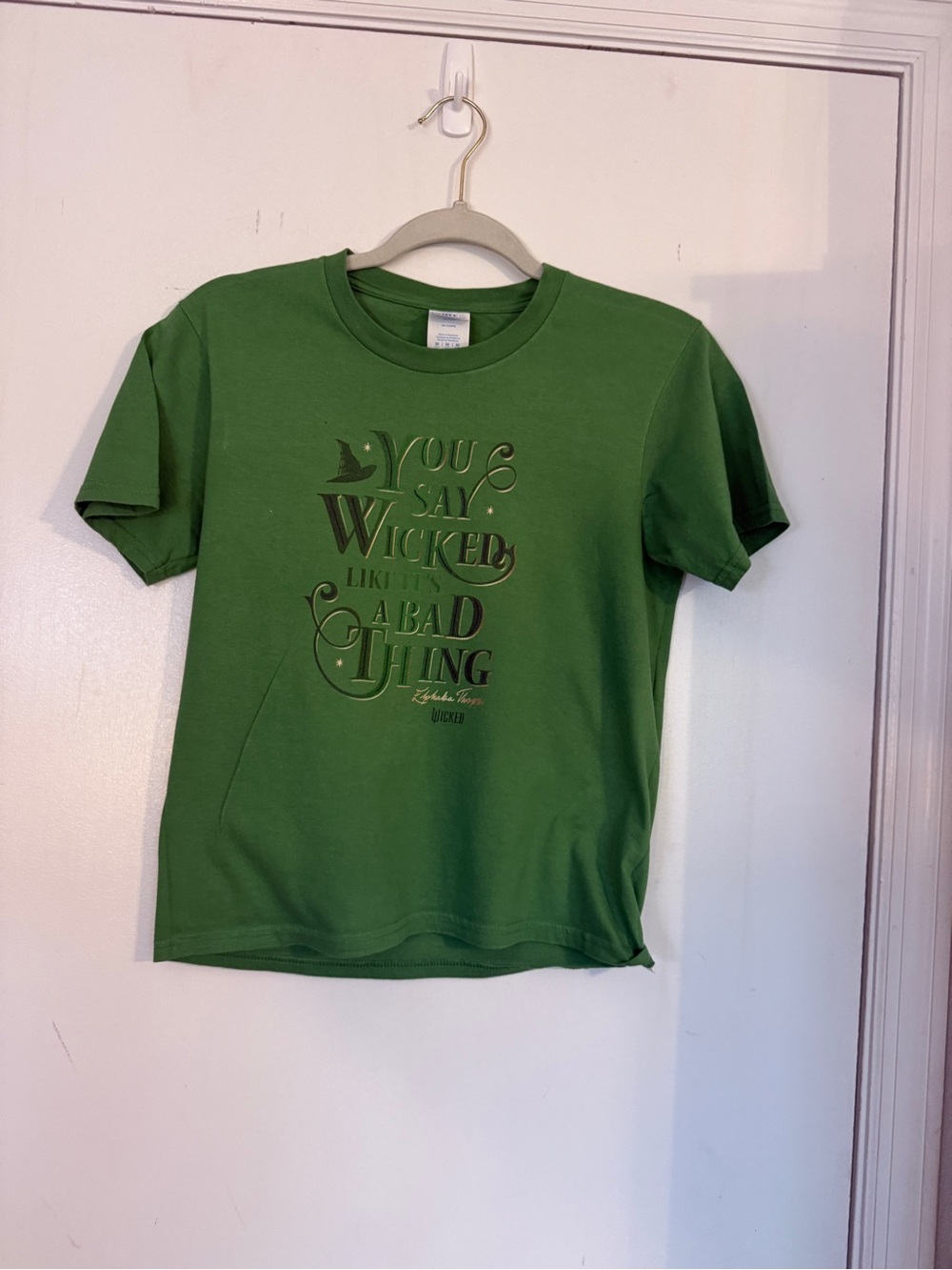 Green Graphic Kids T-Shirt - 'You Say Wicked' (Size 10)